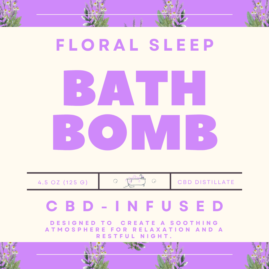 Floral Sleep - CBD Bath Bomb