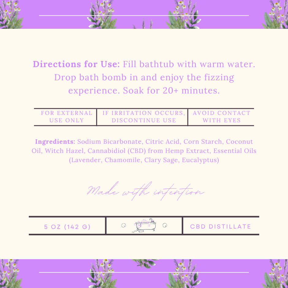 Floral Sleep - CBD Bath Bomb
