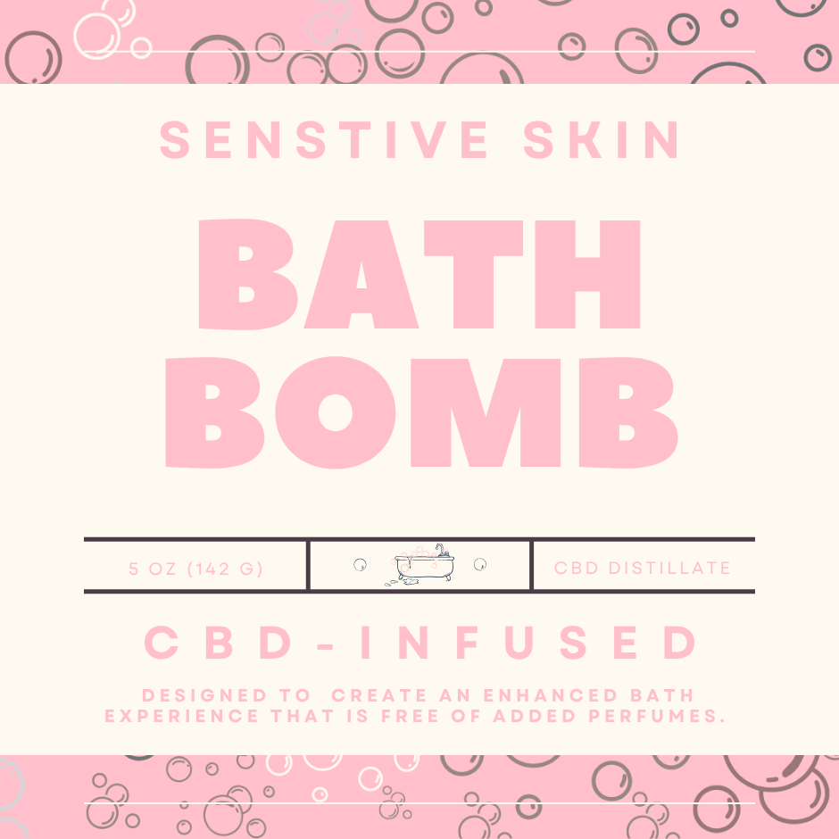 Sensitive Skin - CBD Bath Bomb