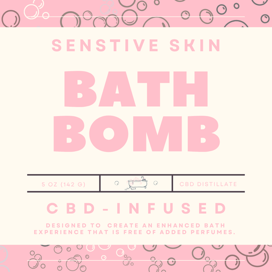 Sensitive Skin - CBD Bath Bomb